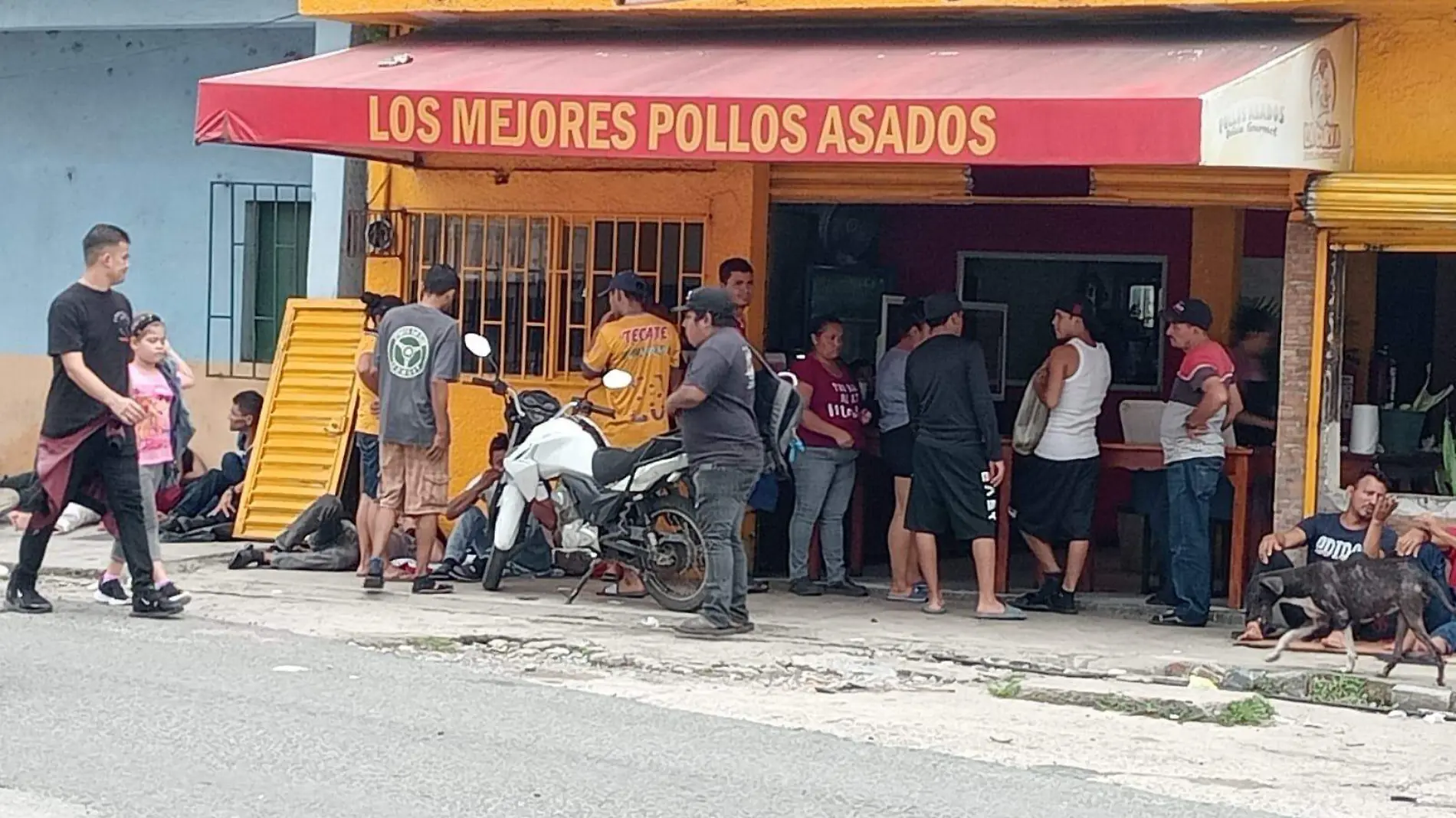 Migrantes en Huixtla